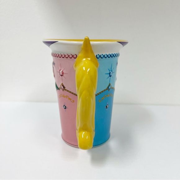 Disney Parks Princess Aurora Sleeping Beauty Ceramic Mug Figural Pink Blue - Picture 4 of 6